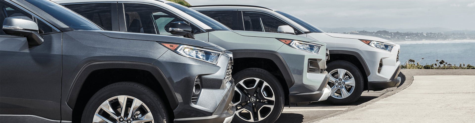 Rav4 parked in a row