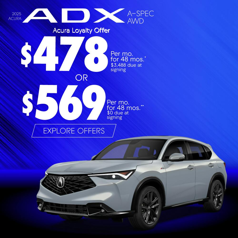 2025 Acura ADX – $478 per month or $569 per month | Acura of Bedford Hills