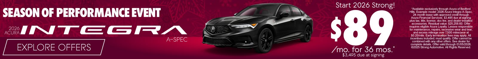 INTEGRA ASpec | Acura of Bedford Hills
