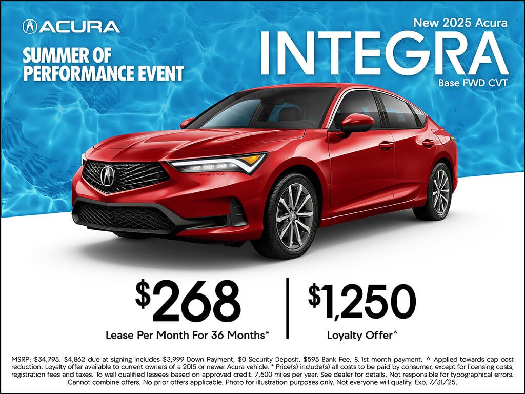 New 2025 Acura Integra Base FWD CVT | Advantage Acura