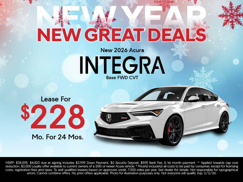 New 2026 Acura Integra Base FWD CVT | Advantage Acura