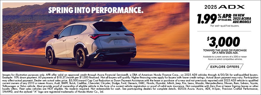 March ADX Dual Offer | Advantage Acura