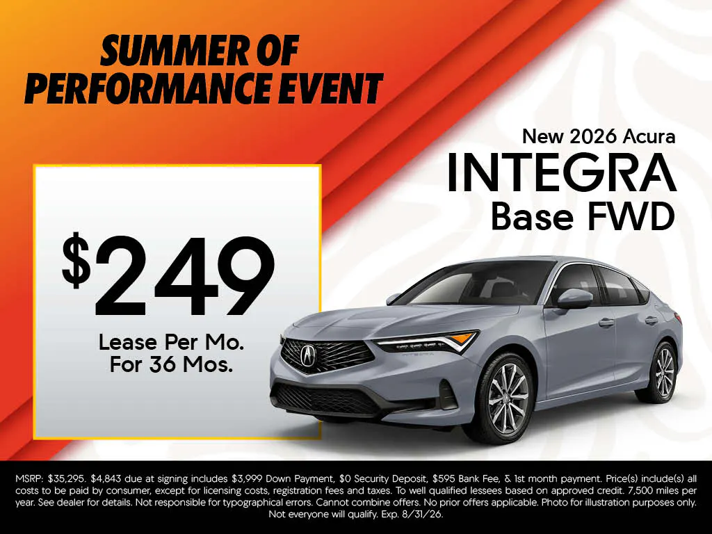 New 2026 Integra Base FWD | Advantage Acura