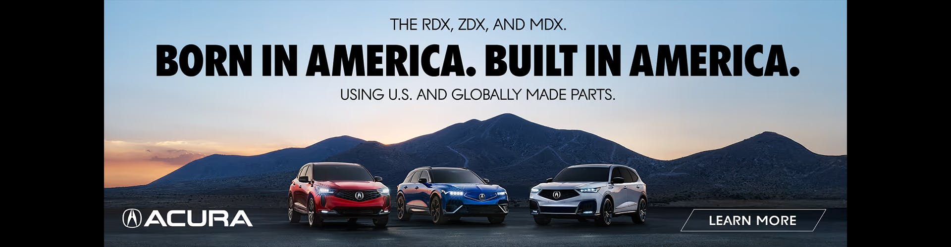 Born in America. Built in America.