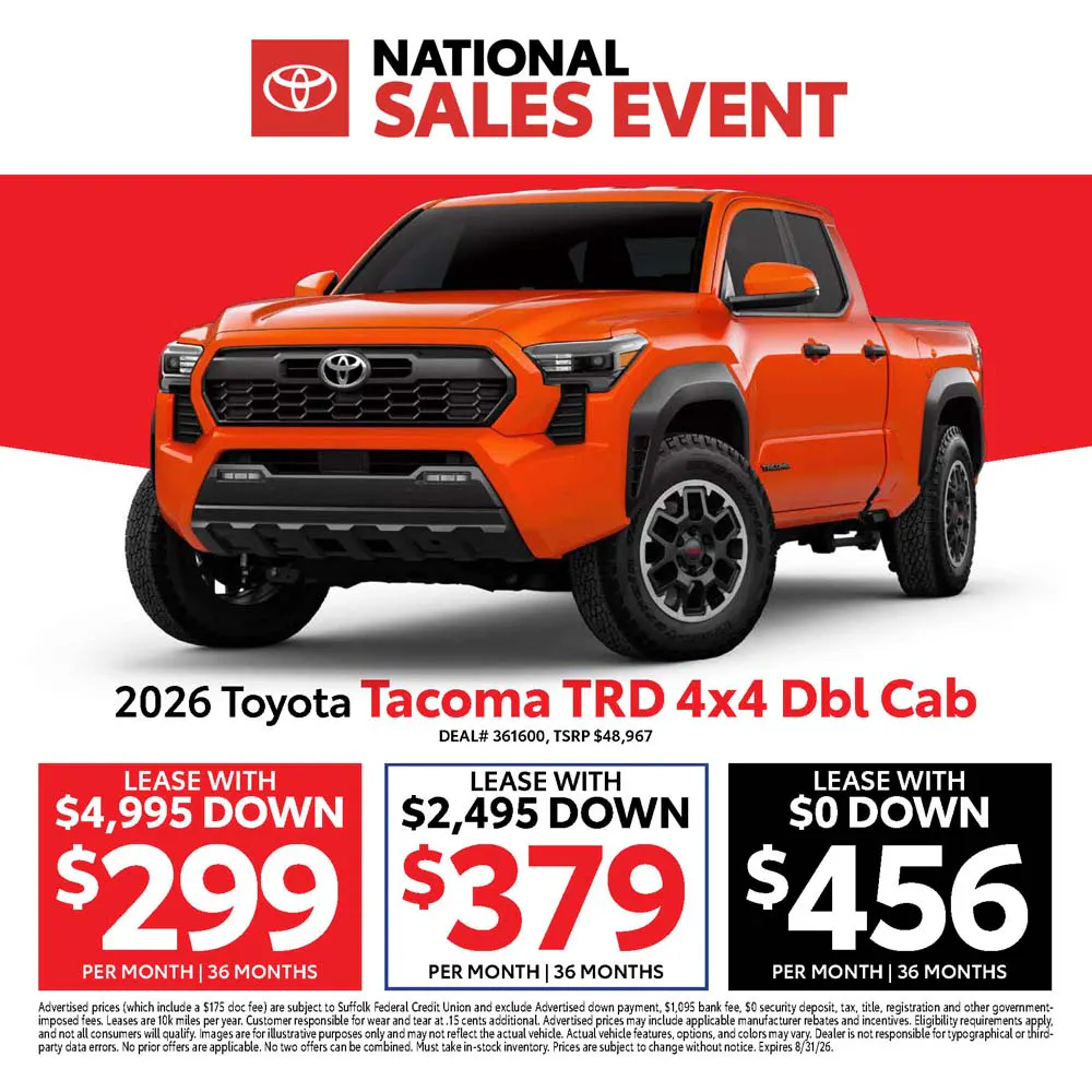 2026 Toyota Tacoma TRD 4×4 Dbl Cab | Atlantic Toyota NY