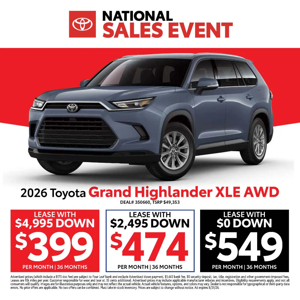 2026 Toyota Grand Highlander XLE AWD | Atlantic Toyota NY