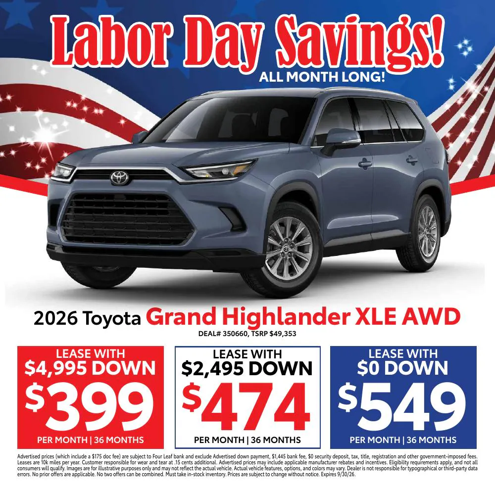 2026 Toyota Grand Highlander XLE AWD | Atlantic Toyota NY