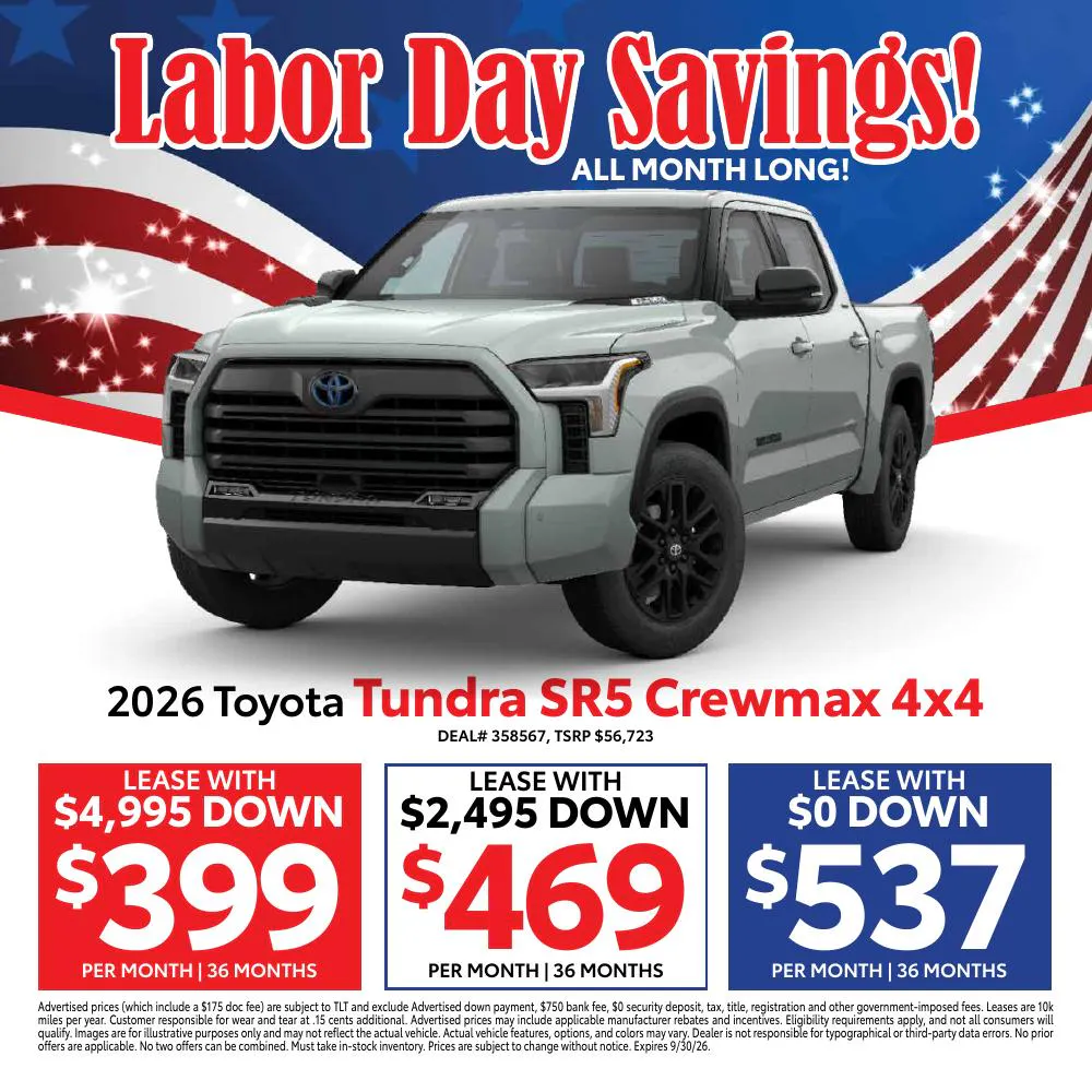 2026 Toyota Tundra SR5 Crewmax 4×4 | Atlantic Toyota NY