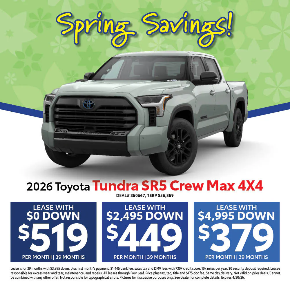 2026 Toyota Tundra SR5 Crew Max 4×4 | Atlantic Toyota NY