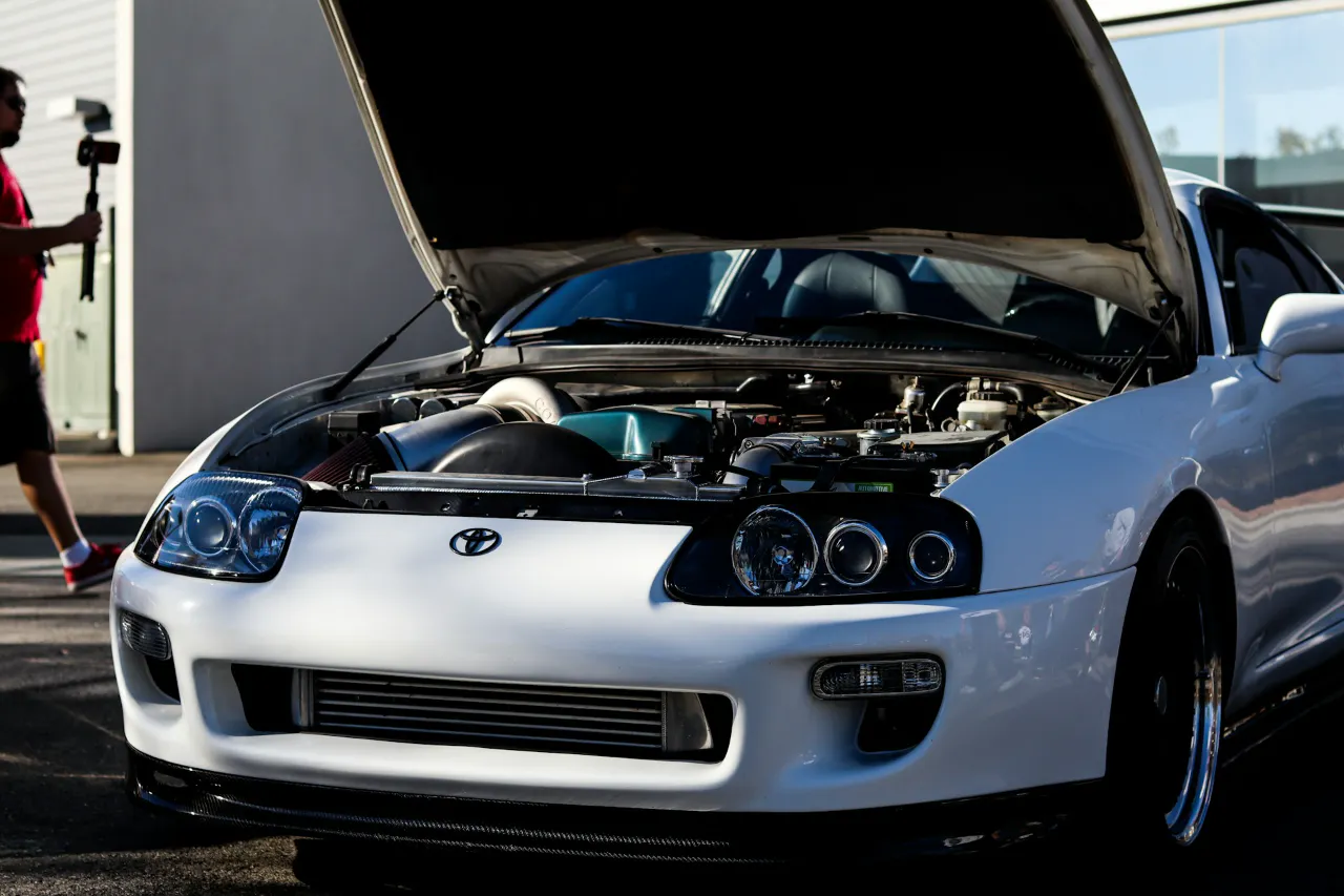 Tuned Toyota Celica with Turbo in engine
