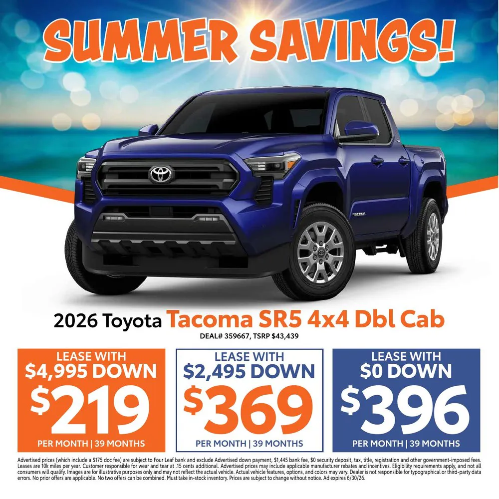 2026 Toyota Tacoma SR5 4×4 Double Cab | Atlantic Toyota NY