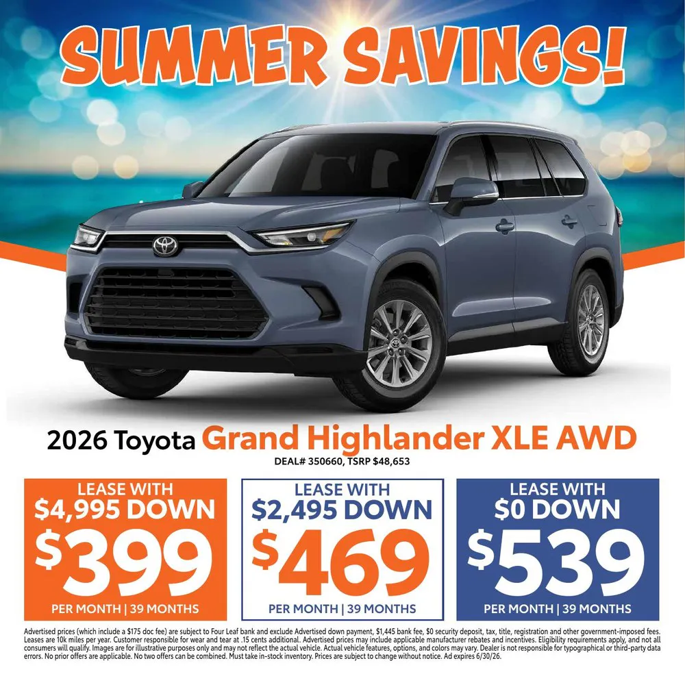 2026 Toyota Grand Highlander XLE AWD | Atlantic Toyota NY