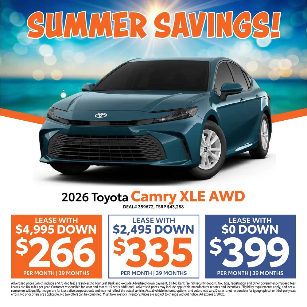 2026 Toyota Camry XLE AWD | Atlantic Toyota NY