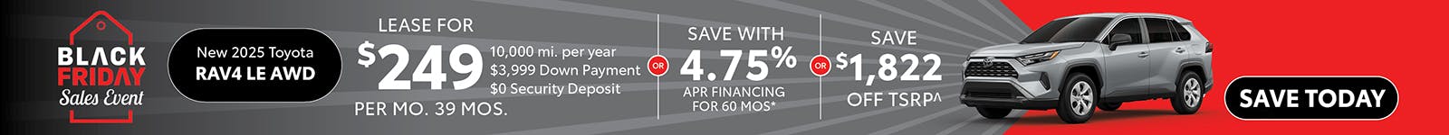 New 2025 Toyota RAV4 LE AWD