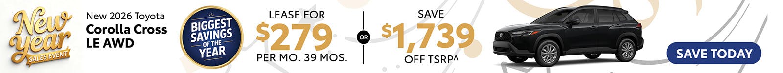 New 2026 Toyota Corolla Cross LE AWD