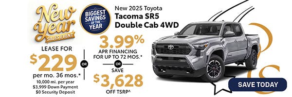 New 2025 Toyota Tacoma SR5 Double Cab 4WD | Atlantic Toyota