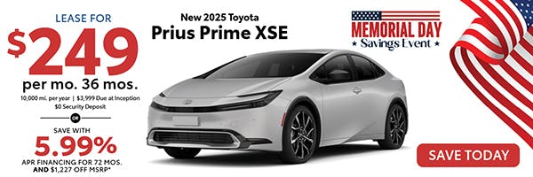 New 2025 Toyota Prius Prime XSE | Atlantic Toyota