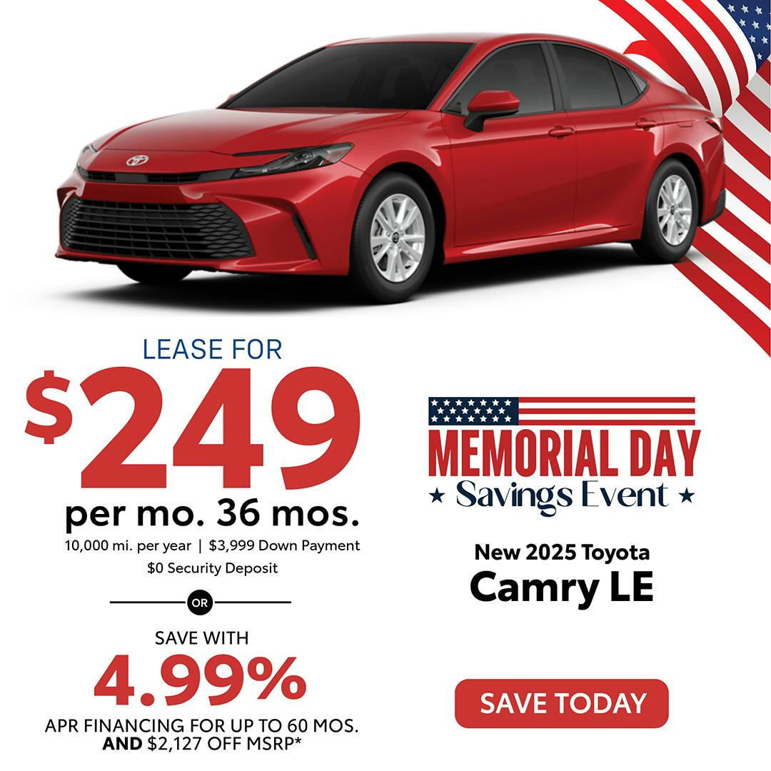 New 2025 Toyota Camry LE | Atlantic Toyota