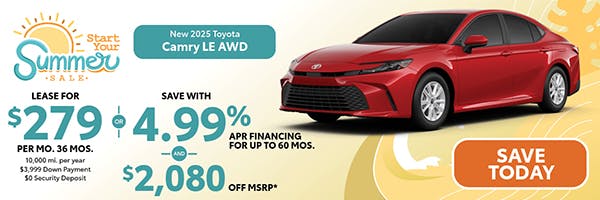 New 2025 Toyota Camry LE AWD | Atlantic Toyota