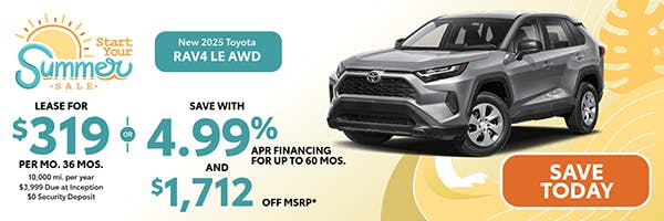 New 2025 Toyota RAV4 LE AWD | Atlantic Toyota
