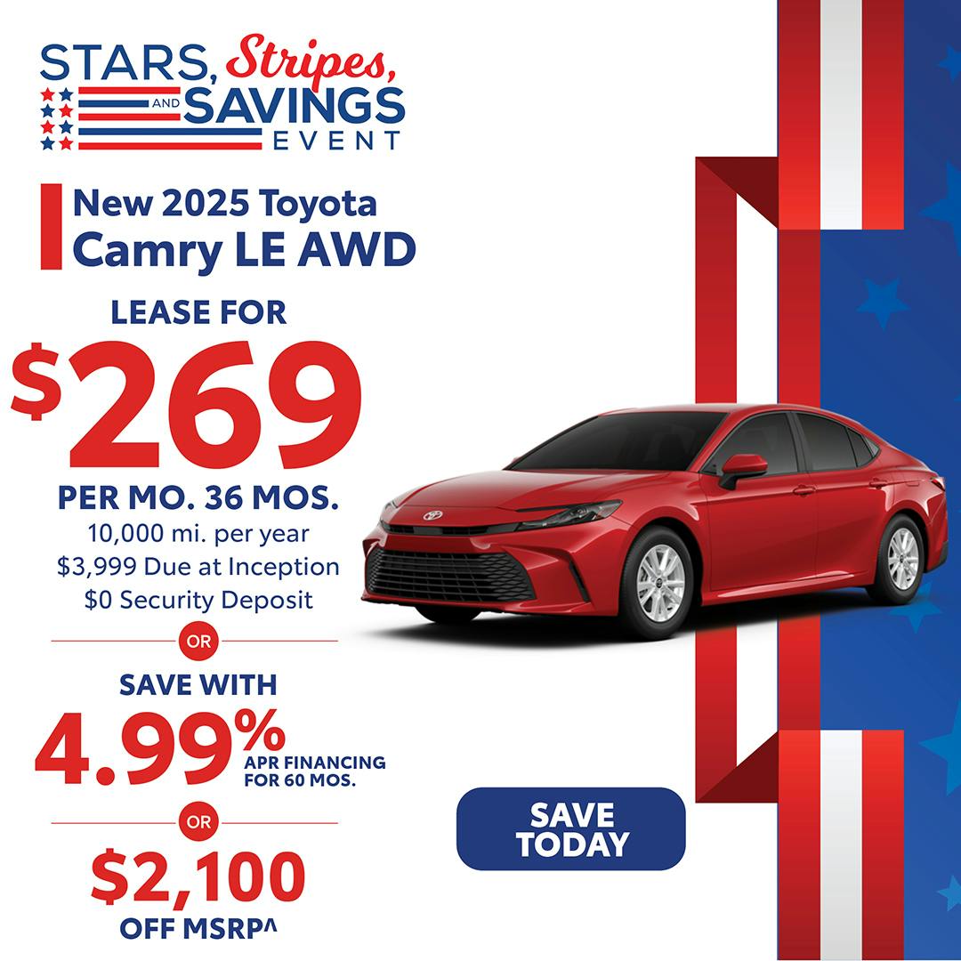 New 2025 Toyota Camry LE AWD | Atlantic Toyota