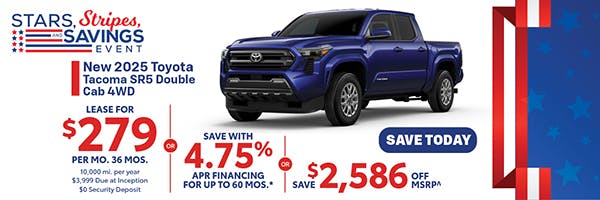 New 2025 Toyota Tacoma SR5 Double Cab 4WD | Atlantic Toyota