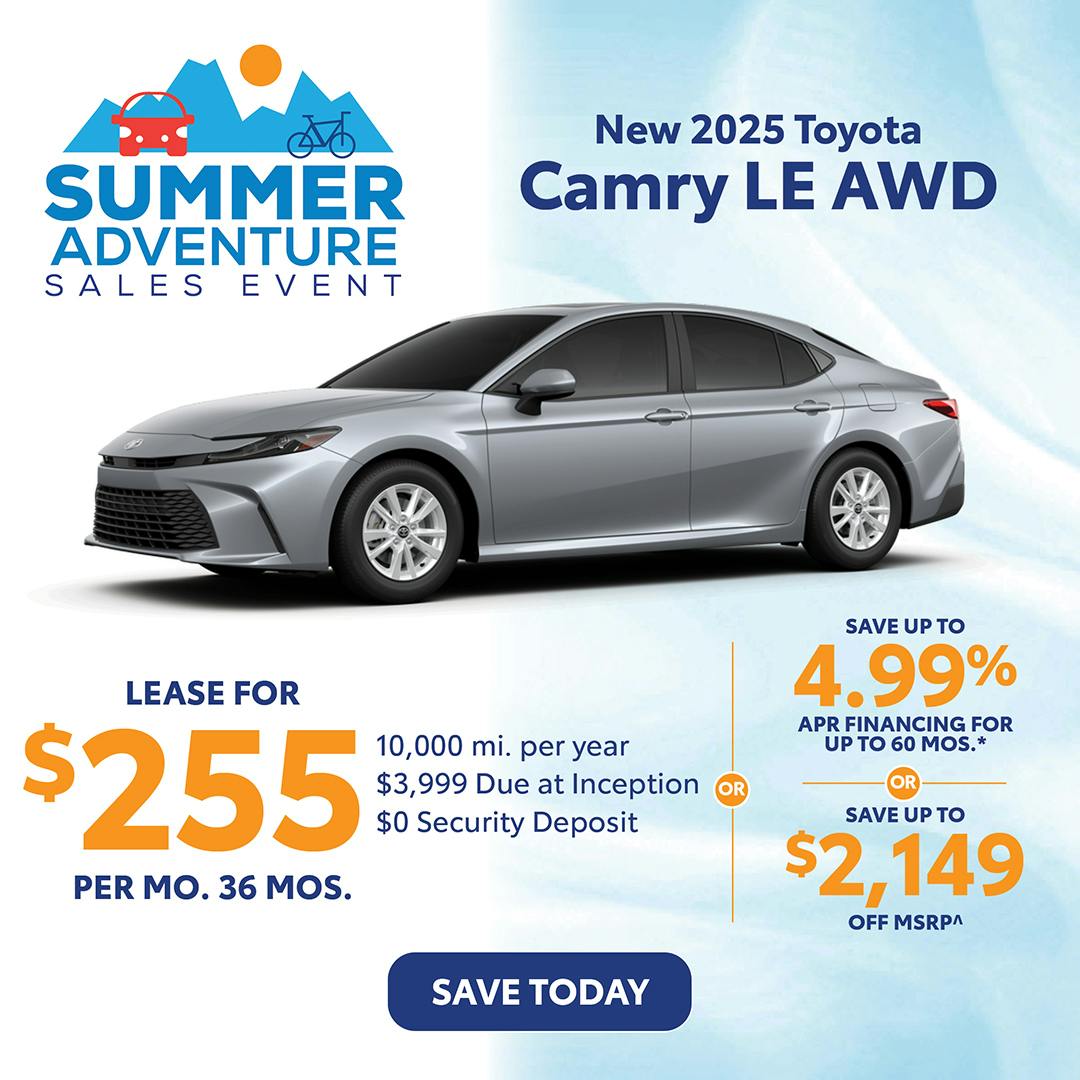 New 2025 Toyota Camry LE AWD | Atlantic Toyota