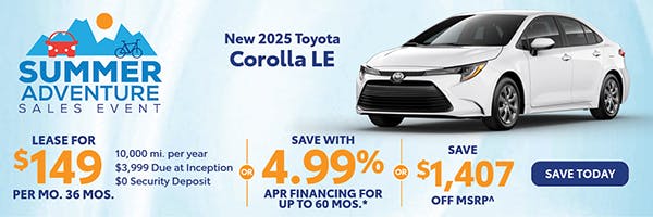 New 2025 Toyota Corolla LE | Atlantic Toyota