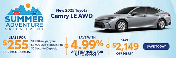 New 2025 Toyota Camry LE AWD | Atlantic Toyota