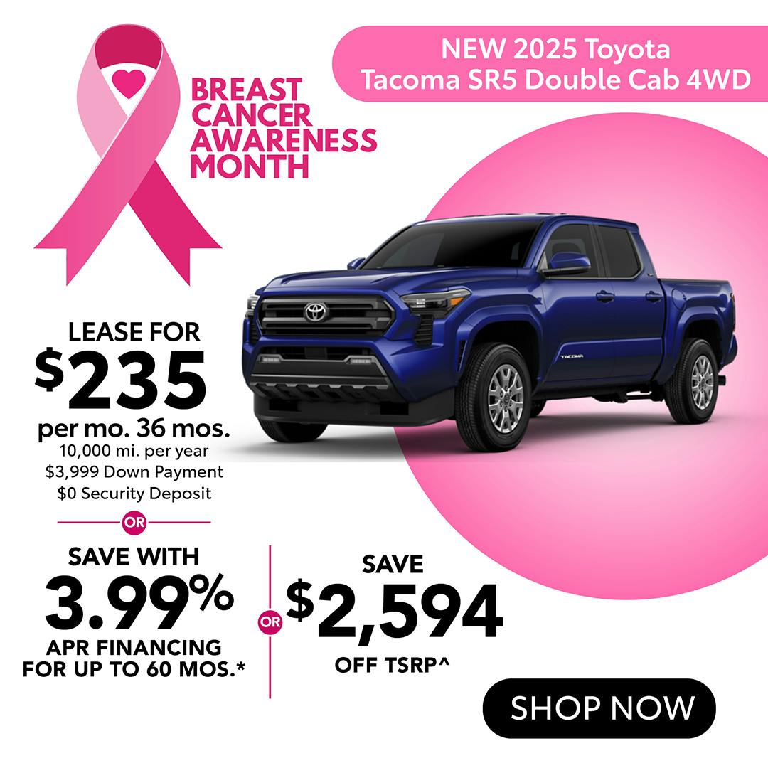 New 2025 Toyota Tacoma SR5 Double Cab 4WD | Atlantic Toyota