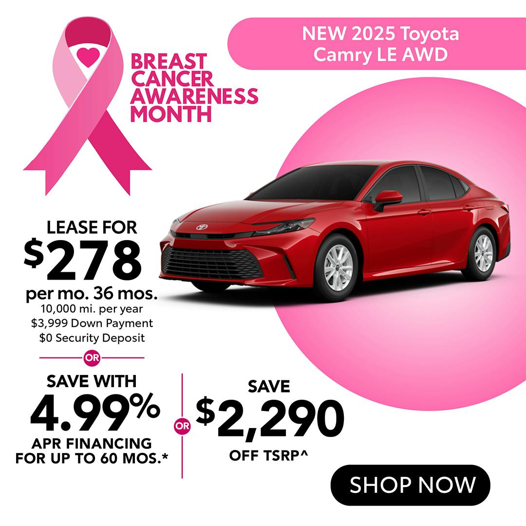 New 2025 Toyota Camry LE AWD | Atlantic Toyota