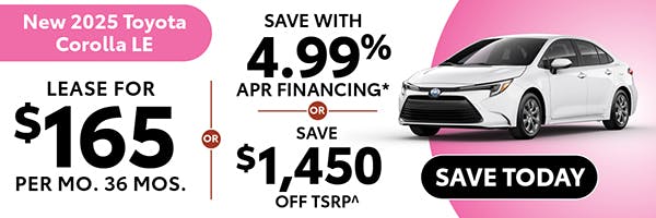 New 2025 Toyota Corolla LE | Atlantic Toyota