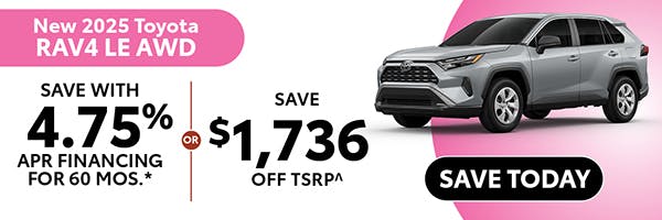 New 2025 Toyota RAV4 LE AWD | Atlantic Toyota