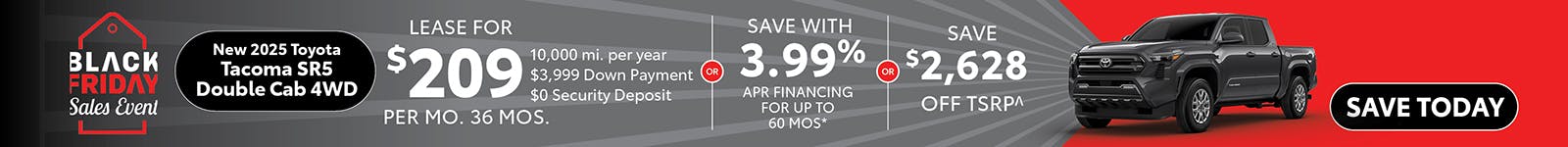 New 2025 Toyota Tacoma SR5 Double Cab 4WD