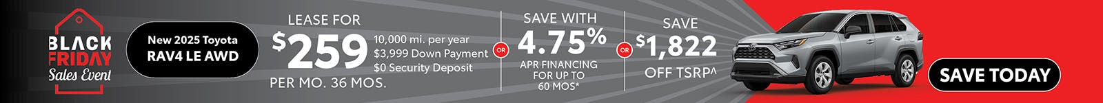 New 2025 Toyota RAV4 LE AWD