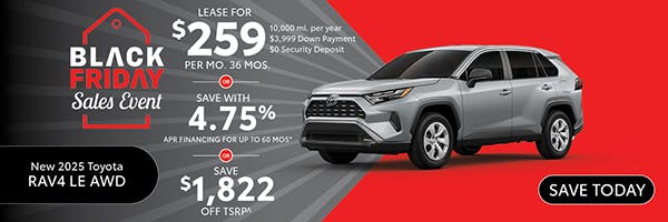 New 2025 Toyota RAV4 LE AWD | Atlantic Toyota