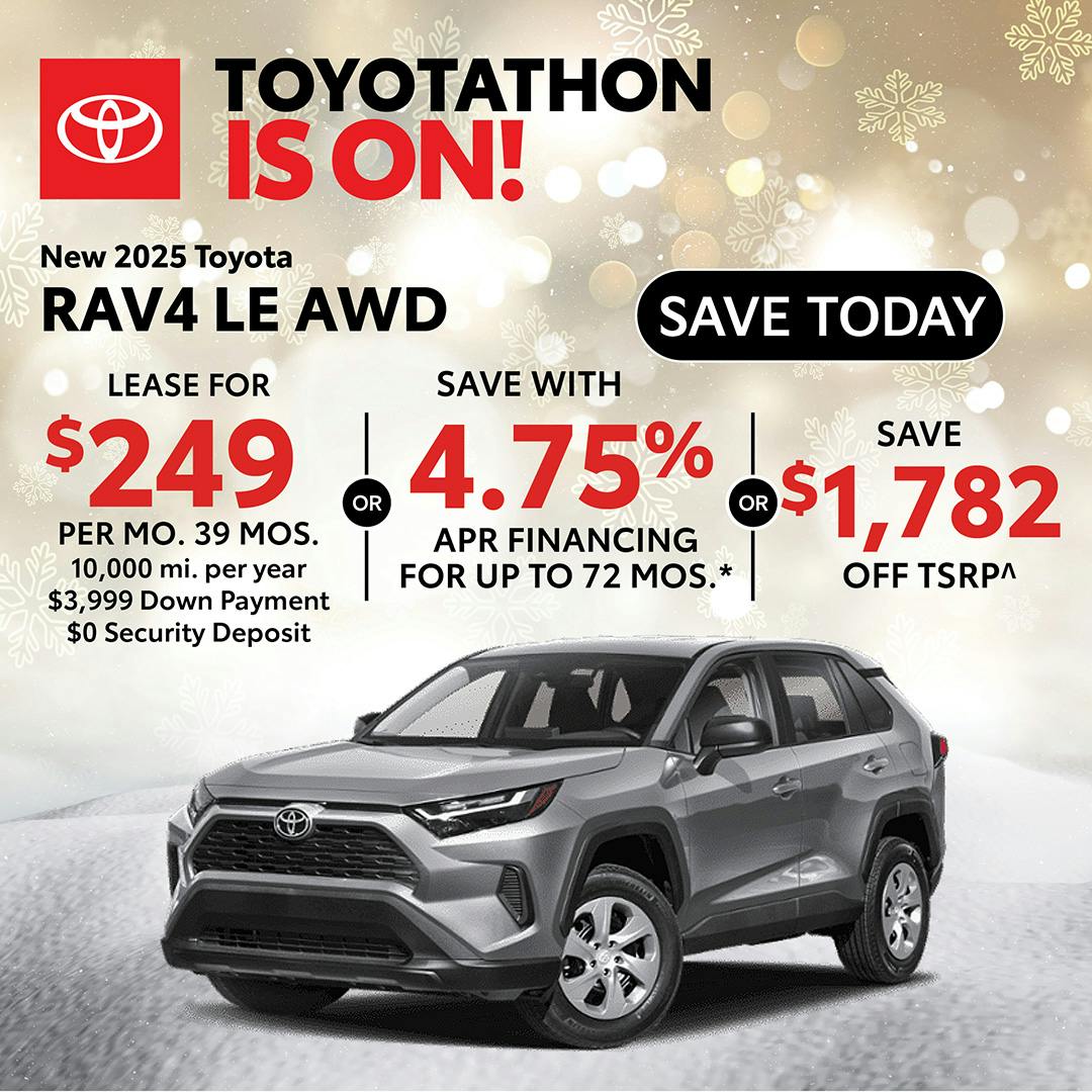 New 2025 Toyota RAV4 LE AWD | Atlantic Toyota