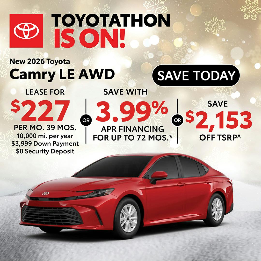 New 2026 Toyota Camry LE AWD | Atlantic Toyota