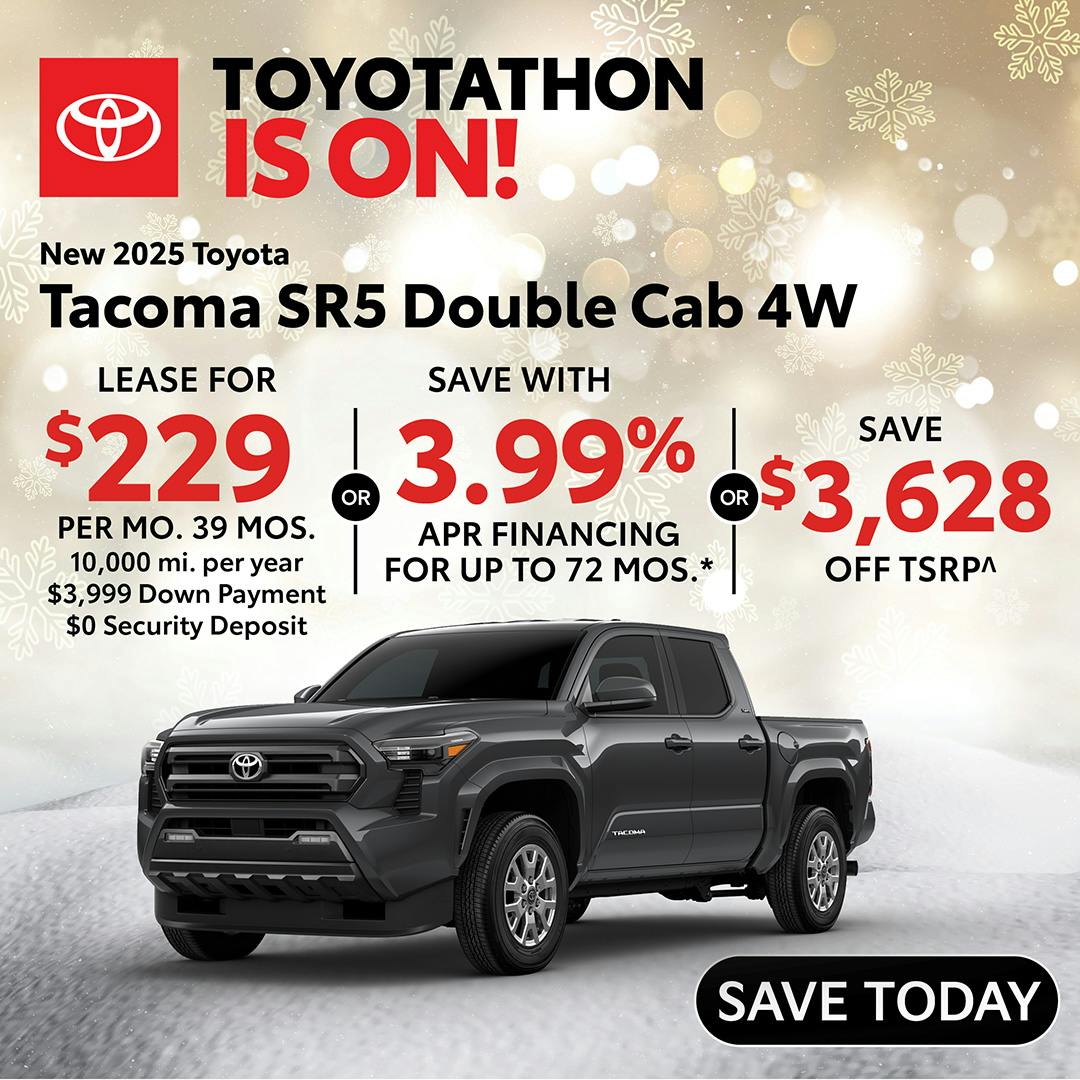 New 2025 Toyota Tacoma SR5 Double Cab 4WD | Atlantic Toyota