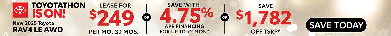 New 2025 Toyota RAV4 LE AWD