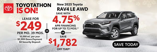 New 2025 Toyota RAV4 LE AWD | Atlantic Toyota