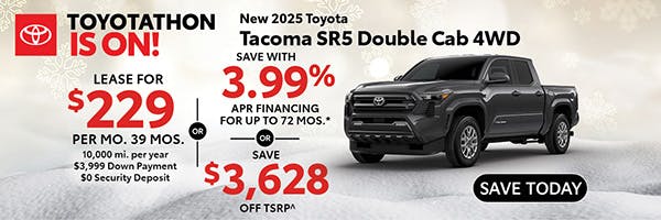 New 2025 Toyota Tacoma SR5 Double Cab 4WD | Atlantic Toyota
