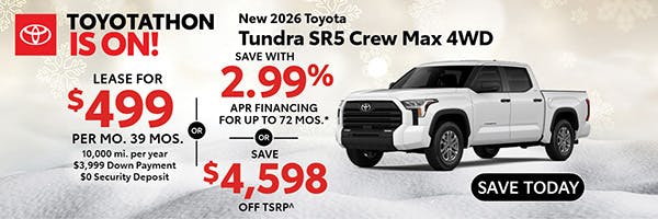 New 2026 Toyota Tundra SR5 Crew Max 4WD | Atlantic Toyota