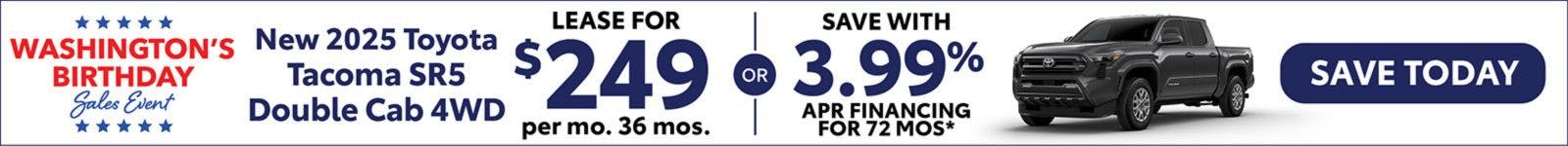 New 2025 Toyota Tacoma SR5 Double Cab 4WD