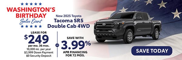 New 2025 Toyota Tacoma SR5 Double Cab 4WD | Atlantic Toyota