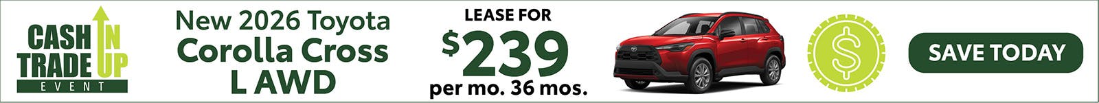New 2026 Toyota Corolla Cross L AWD