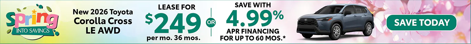 New 2026 Toyota Corolla Cross LE AWD
