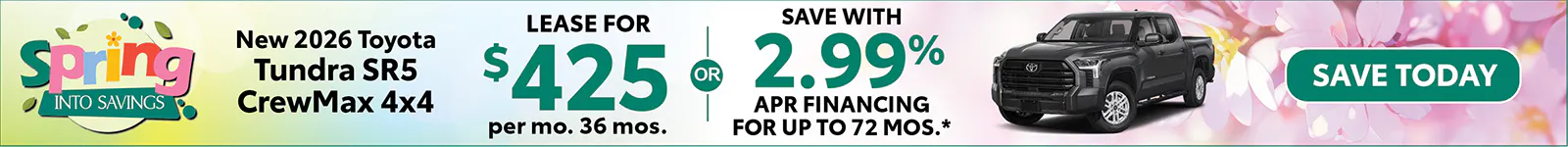New 2026 Toyota Tundra SR5 CrewMax 4×4