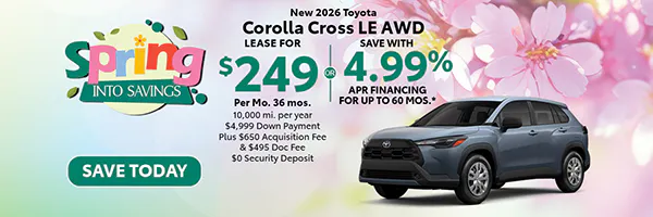 New 2026 Toyota Corolla Cross LE AWD | Atlantic Toyota