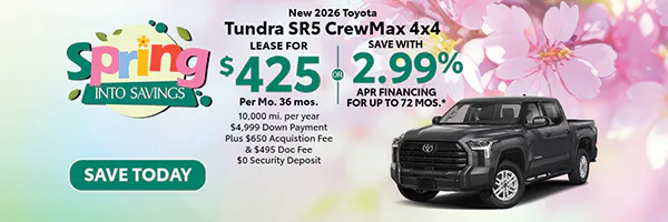 New 2026 Toyota Tundra SR5 CrewMax 4×4 | Atlantic Toyota